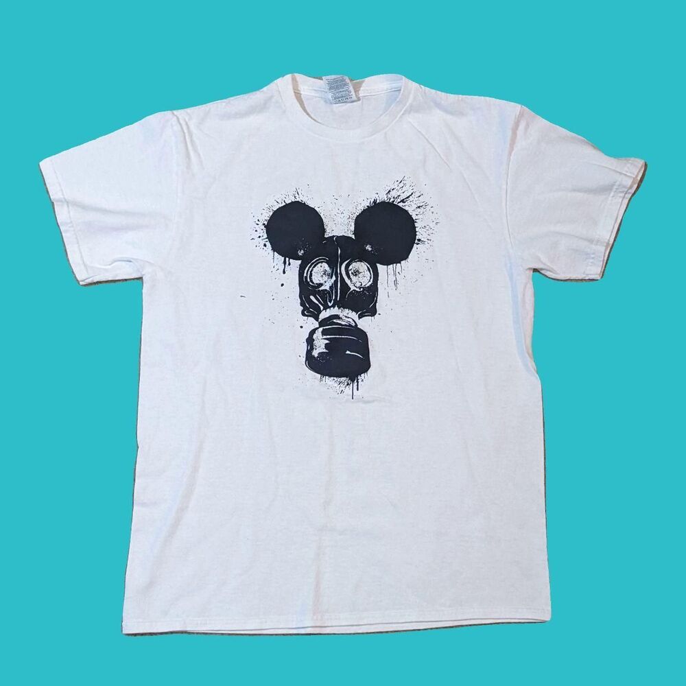 Unbranded Men's White and Black T-shirt
